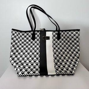 Like new black and white classic Kate spade tote